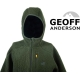 GEOFF ANDERSON - Bunda s kapucňou Teddy zelená veľ. 2XL