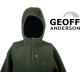 GEOFF ANDERSON - Bunda s kapucňou Teddy zelená veľ. S