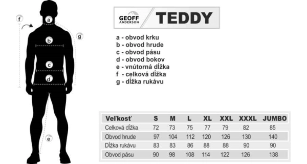 GEOFF ANDERSON - Bunda s kapucňou Teddy zelená veľ. XL