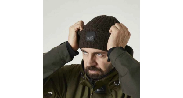 GEOFF ANDERSON - Čiapka WizWool Njal Beanie hnedá
