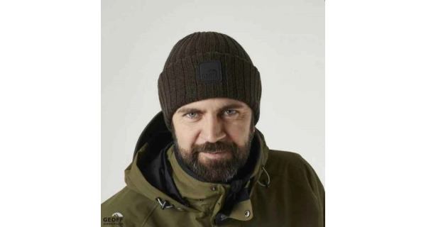 GEOFF ANDERSON - Čiapka WizWool Njal Beanie hnedá