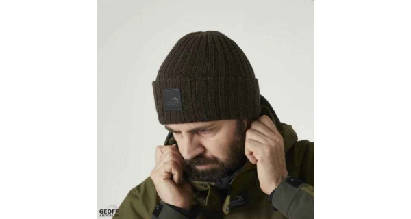 GEOFF ANDERSON - Čiapka WizWool Njal Beanie hnedá