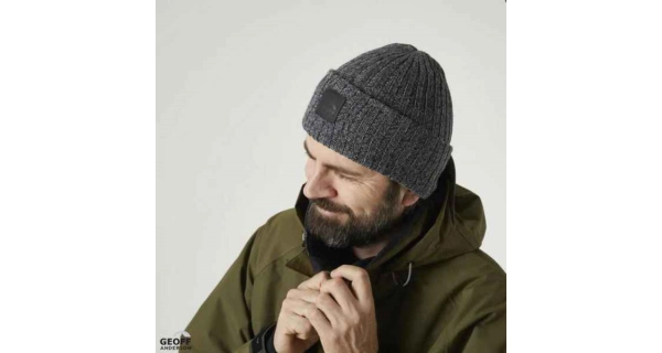 GEOFF ANDERSON - Čiapka WizWool Njal Beanie sivá