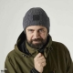 GEOFF ANDERSON - Čiapka WizWool Njal Beanie sivá
