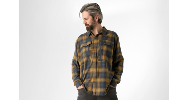 GEOFF ANDERSON - Košeľa s dlhým rukávom Ezmar All Year Žltá šedá veľ. 2XL