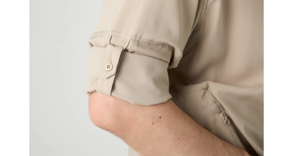 GEOFF ANDERSON - Košeľa s dlhým rukávom Ezmar Light Khaki veľ. L