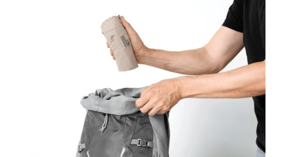 GEOFF ANDERSON - Košeľa s dlhým rukávom Ezmar Light Khaki veľ. L