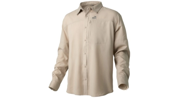 GEOFF ANDERSON - Košeľa s dlhým rukávom Ezmar Light Khaki veľ. L