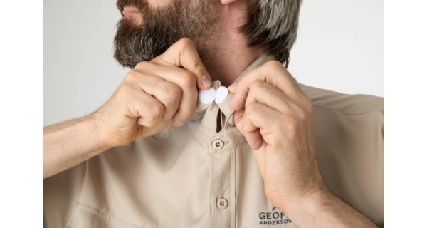 GEOFF ANDERSON - Košeľa s dlhým rukávom Ezmar Light Khaki veľ. XL