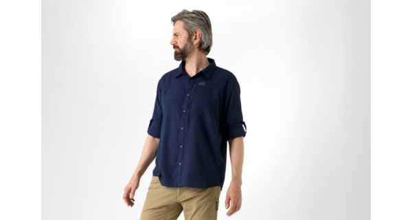 GEOFF ANDERSON - Košeľa s dlhým rukávom Ezmar Light Modrá veľ. 2XL