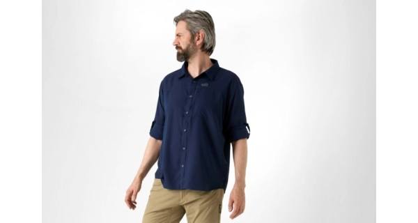 GEOFF ANDERSON - Košeľa s dlhým rukávom Ezmar Light Modrá veľ. 3XL
