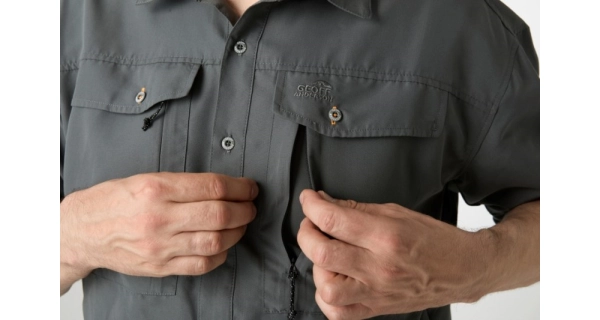 GEOFF ANDERSON - Košeľa s dlhým rukávom Ezmar Mid Weight Soft Šedá veľ. S