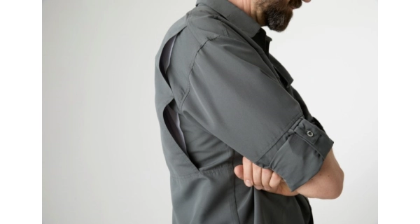 GEOFF ANDERSON - Košeľa s dlhým rukávom Ezmar Mid Weight Soft Šedá veľ. S