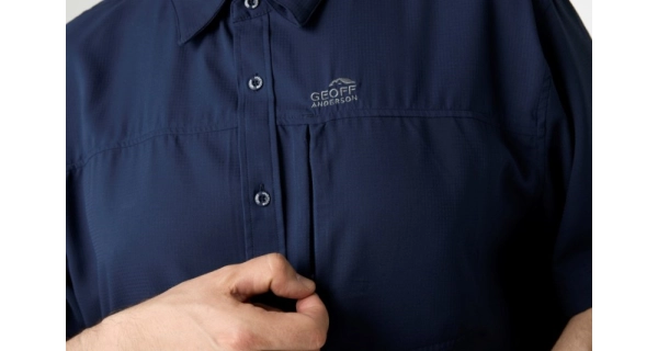 GEOFF ANDERSON - Košeľa s krátkym rukávom Ezmar Light Modrá veľ. 3XL