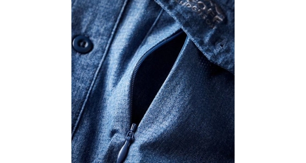 GEOFF ANDERSON - Košeľa Zulo II dlhý rukáv modrá veľ. L