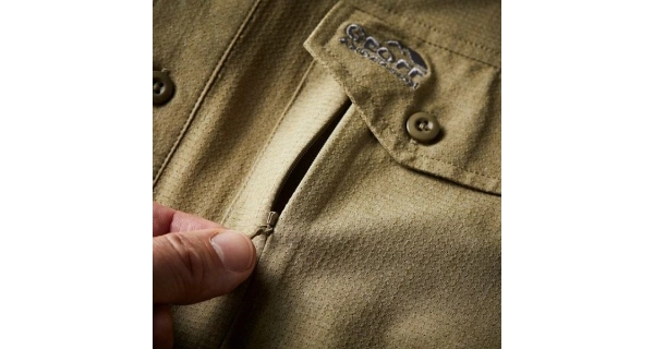 GEOFF ANDERSON - Košeľa Zulo II dlhý rukáv zelená veľ. S