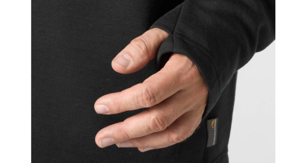 GEOFF ANDERSON - Mikina s kapucňou WizWool 335 Čierna veľ. M