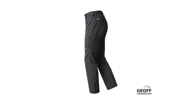 GEOFF ANDERSON - Nohavice ZipZone Light čierne veľ. 3XL