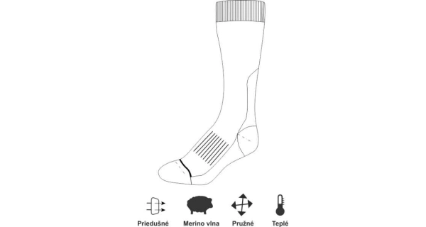 GEOFF ANDERSON - Podkolienky WizWool Coozy veľ. S 38-40