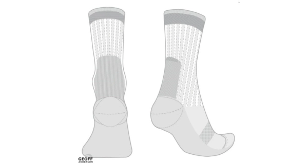 GEOFF ANDERSON - Ponožky WizWool Mid Weight Šedé veľ. 41-43