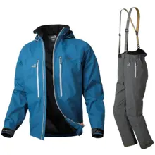 GEOFF ANDERSON - Set Bunda Dozer Light modrá + Nohavice Urus Light čierne veľ. XL