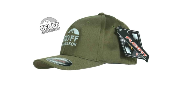 GEOFF ANDERSON - Šiltovka FlexFit Olive zelená veľ. S/M