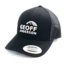 GEOFF ANDERSON - Šiltovka Snapback sieťová s logom čierna