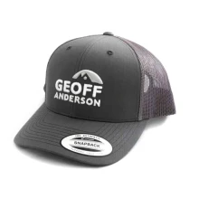 GEOFF ANDERSON - Šiltovka Snapback sieťová s logom šedá