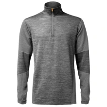 GEOFF ANDERSON - Thermo tričko s dlhým rukávom WizWool 210 Šedé veľ. 4XL