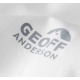 GEOFF ANDERSON - Tričko Organic Tee Biele veľ. 3XL