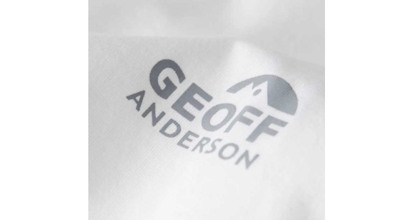 GEOFF ANDERSON - Tričko Organic Tee Biele veľ. 3XL