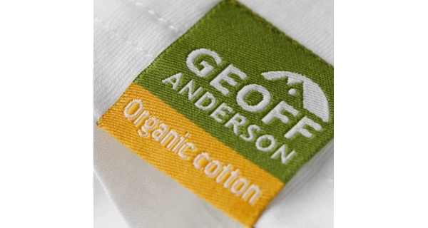 GEOFF ANDERSON - Tričko Organic Tee Biele veľ. S