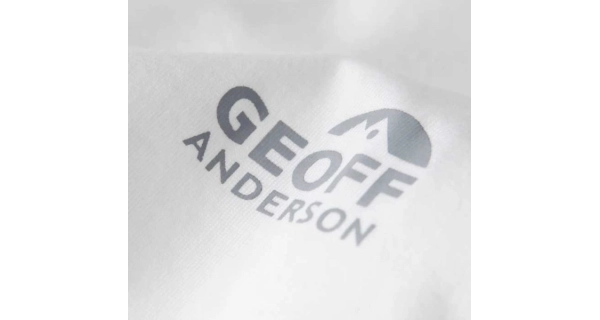 GEOFF ANDERSON - Tričko Organic Tee Biele veľ. S