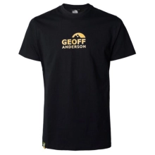 GEOFF ANDERSON - Tričko Organic Tee Black Orange Logo veľ. 4XL