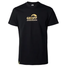 GEOFF ANDERSON - Tričko Organic Tee Black Orange Logo veľ. 4XL