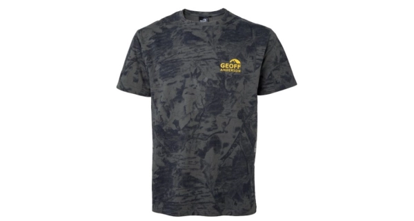 GEOFF ANDERSON - Tričko Organic Tee Blackleaf oranžové logo veľ. S