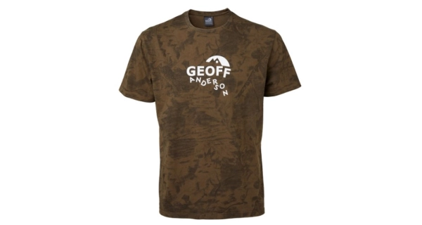 GEOFF ANDERSON - Tričko Organic Tee Leaf biele logo veľ. M