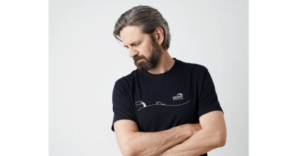GEOFF ANDERSON - Tričko Organic Tee Pollution Black veľ. 2XL