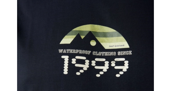GEOFF ANDERSON - Tričko Organic Tee Retro 1999 Black veľ. S