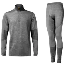 GEOFF ANDERSON - Tričko Pulover WizWool 210 + Termonohavice Šedé veľ. 4XL