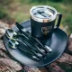 GIANTS FISHING - Akčný set Panvica na varenie Eazi Pan Large + Sada nerezových príborov