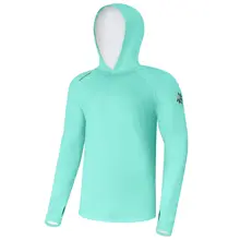GIANTS FISHING - Funkčné tričko s dlhým rukávom UV50+Hoodie Blue veľ. 2XL