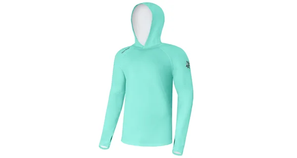 GIANTS FISHING - Funkčné tričko s dlhým rukávom UV50+Hoodie Blue veľ. L