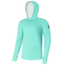 GIANTS FISHING - Funkčné tričko s dlhým rukávom UV50+Hoodie Blue veľ. M