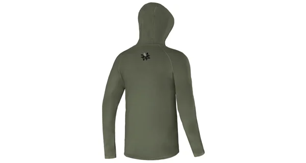 GIANTS FISHING - Funkčné tričko s dlhým rukávom UV50+Hoodie Dark Green veľ. 2XL