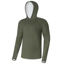 GIANTS FISHING - Funkčné tričko s dlhým rukávom UV50+Hoodie Dark Green veľ. S
