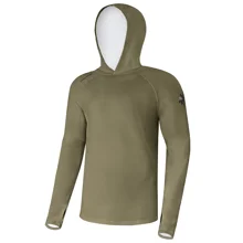 GIANTS FISHING - Funkčné tričko s dlhým rukávom UV50+Hoodie Olive Green veľ. XL