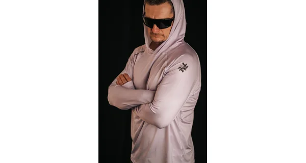 GIANTS FISHING - Funkčné tričko s dlhým rukávom UV50+Hoodie Purple veľ. S