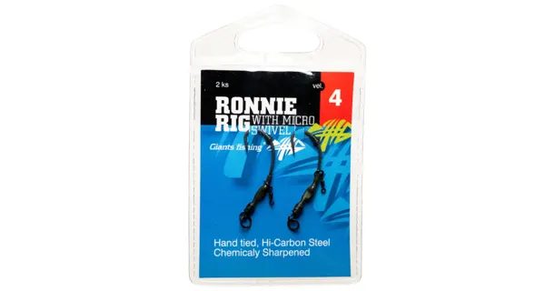 GIANTS FISHING - Kaprový náväzec Ronnie Rig with Micro Swivel veľ. 6 2 ks