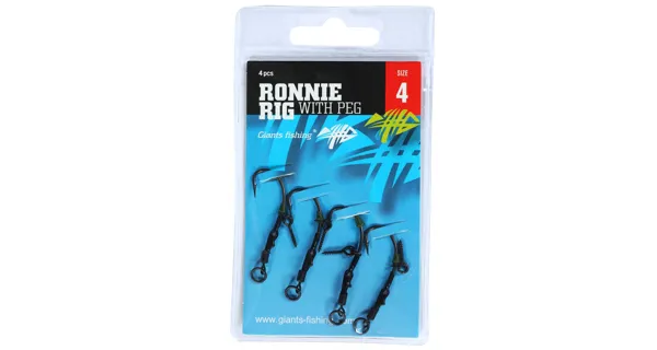 GIANTS FISHING - Kaprový náväzec Ronnie Rig with Peg veľ. 2 4 ks
